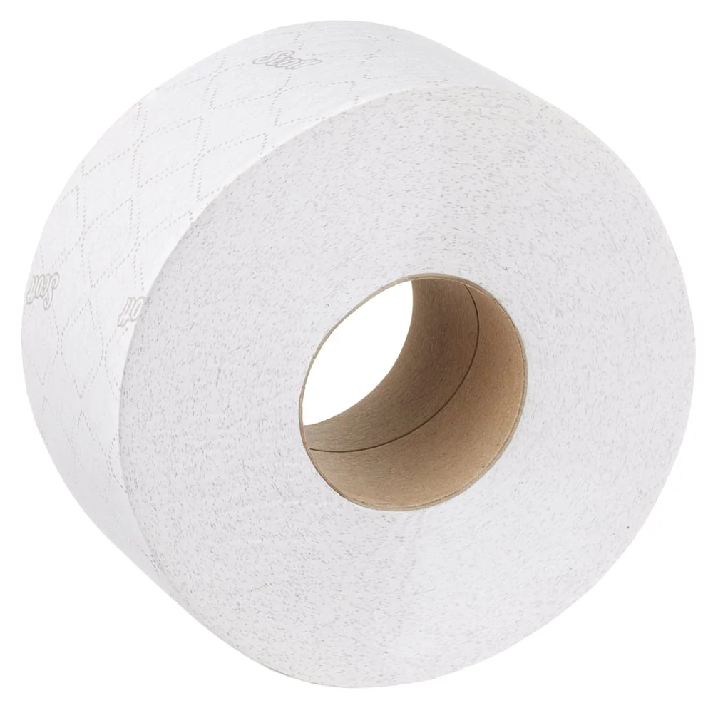 Papel do banheiro Scott® Crucial ™ - Maxi Jumbo / White / 380 - 6 Rolls x 1 folha de lenço de papel higiênico | Papelão (6...