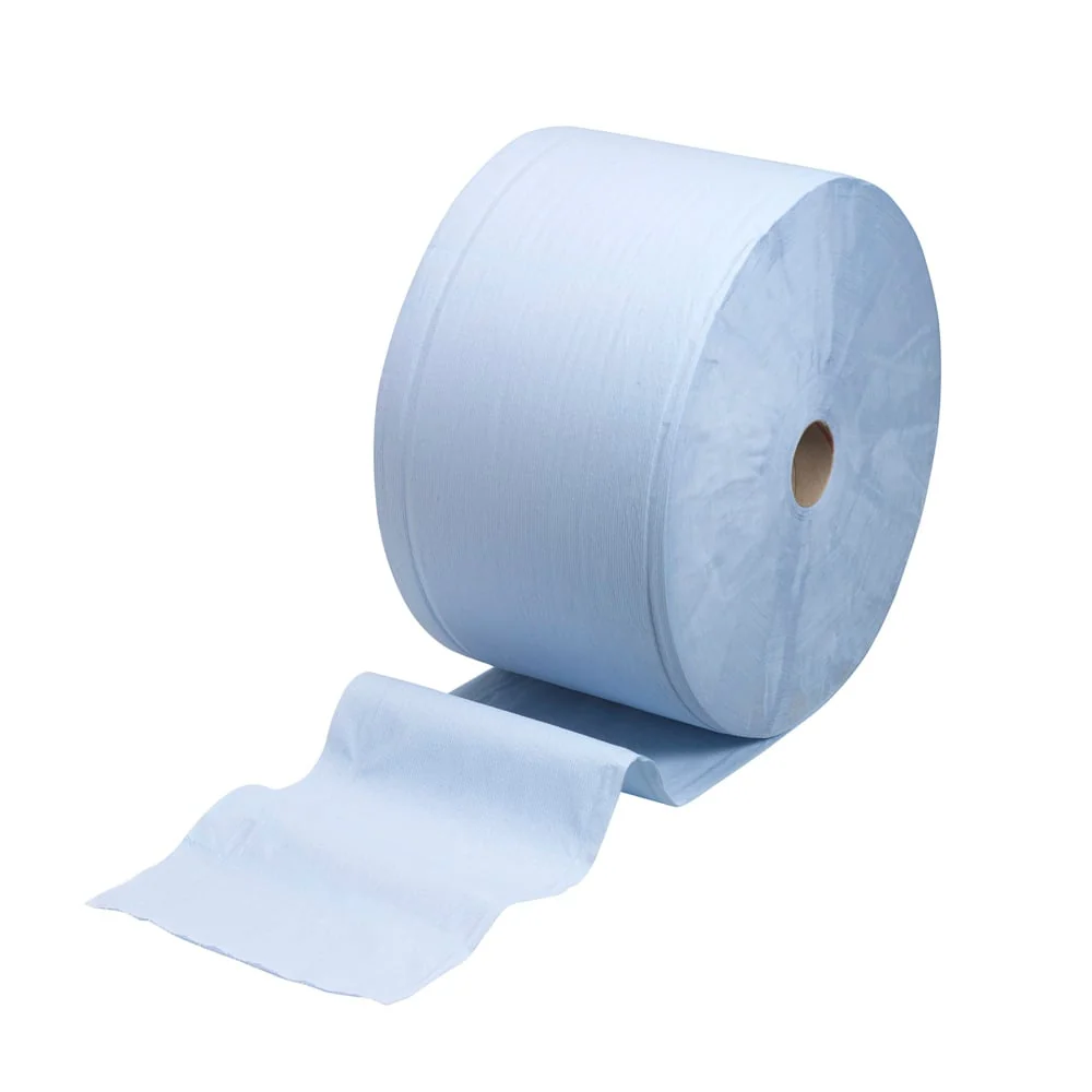 Toalha de papel Wypall® L30 para tarefas de limpeza industrial - rolo grande / azul - 1 rolo x 750 folhas | Papelão (1 rolo)