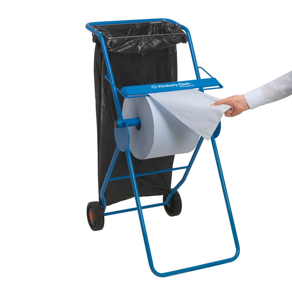 Toalha de papel Wypall® L30 para tarefas de limpeza industrial - rolo grande / azul - 1 rolo x 750 folhas | Papelão (1 rolo)