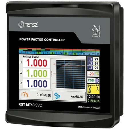 RGT-MT18 - Regulátor jalového výkonu 18 úrovňový +TCR s RS485 ModBus