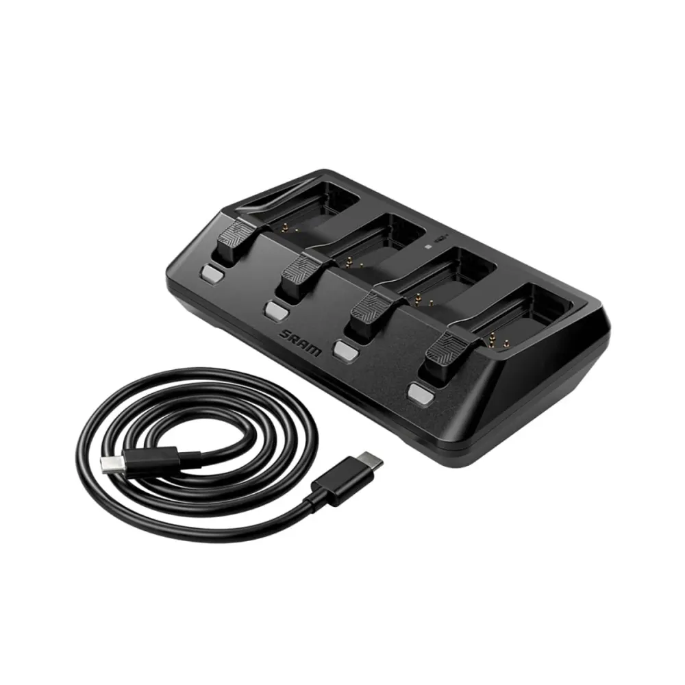 SRAM AXS 4portová simultánní nabíječka baterií + kabel USB-C