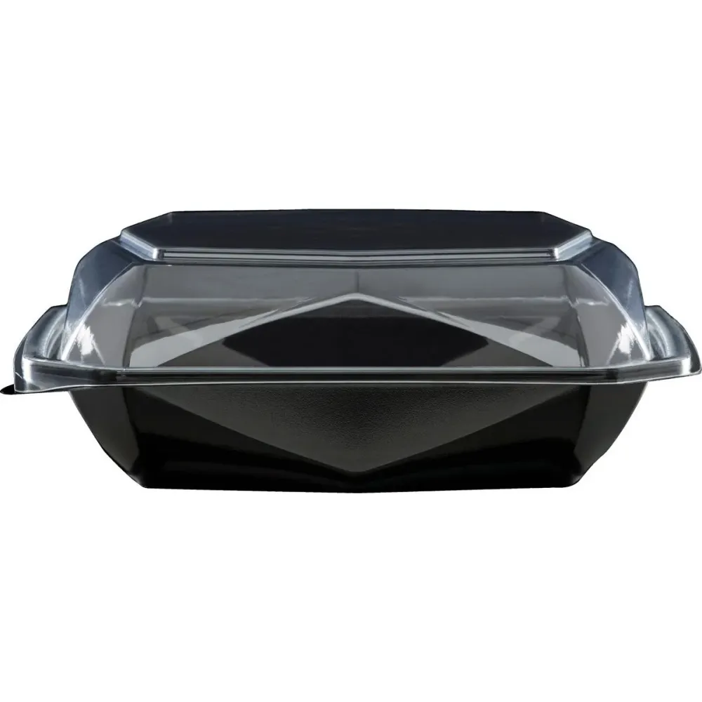 Octaview® M Black / Transparent APET 185x185x70 | Pack (255 pieces)