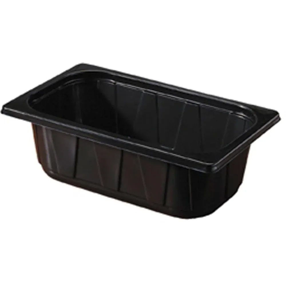 PP shell 1/4 gn black 265x161x100