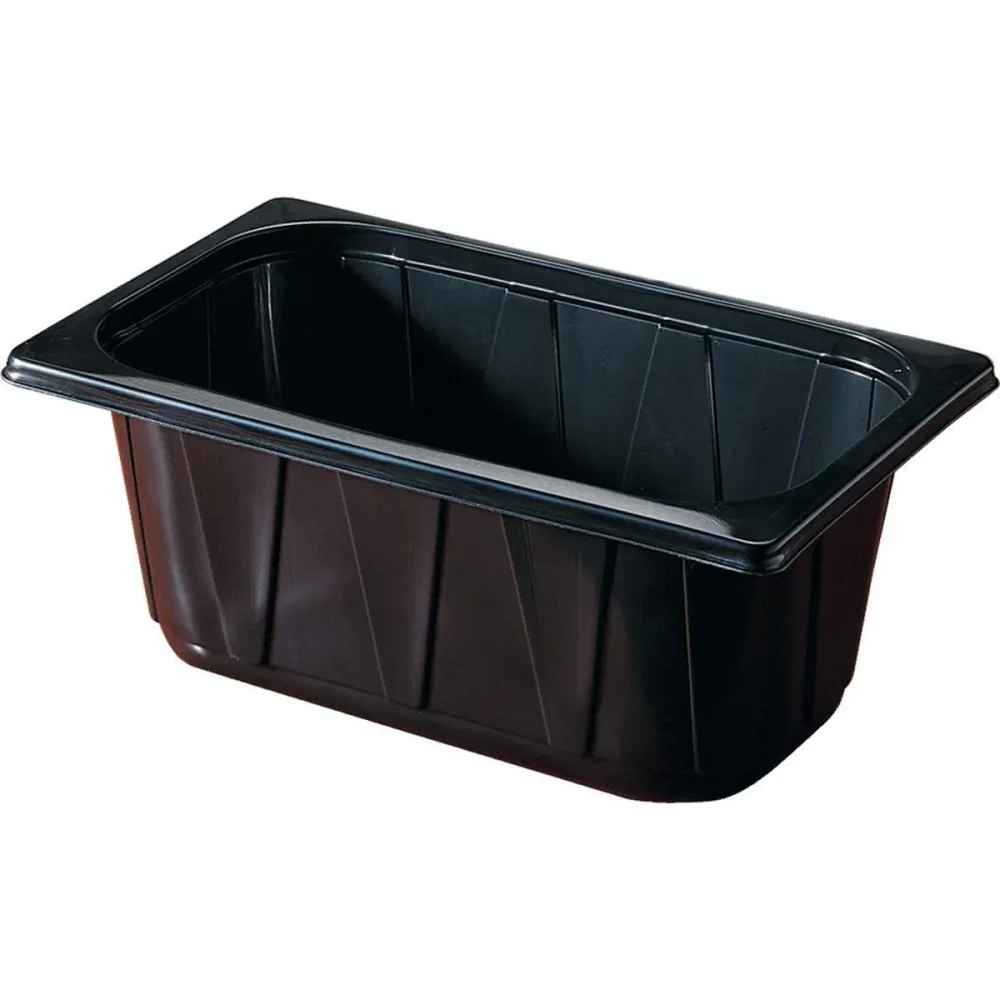 PP shell 1/4 gn black 265x161x100