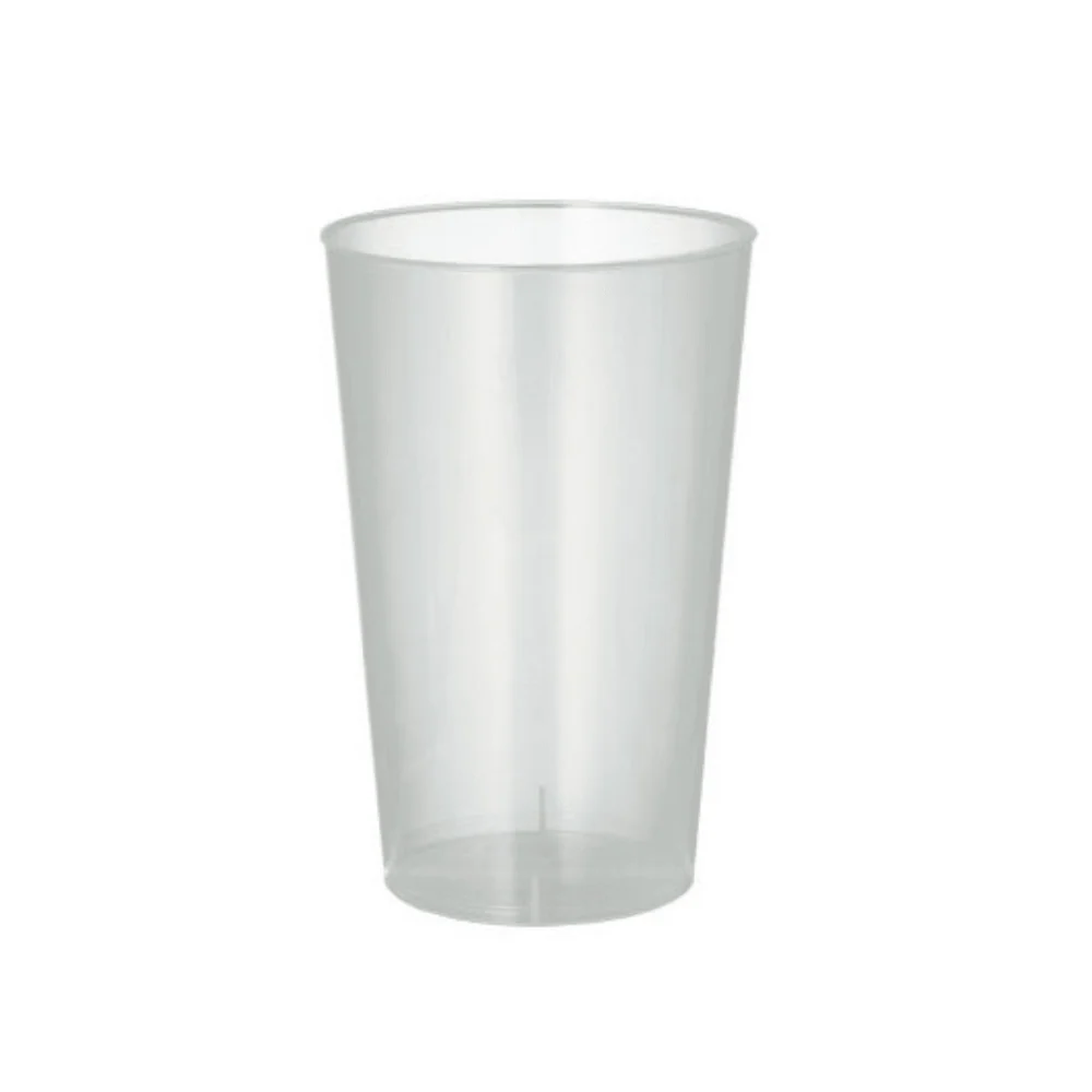 Starpak Mehrweg Plastikbecher (PP) 0,3 l Ø 7,8 cm · 11,8 cm transluzent unzerbrechlich | Packung (25 Stück)