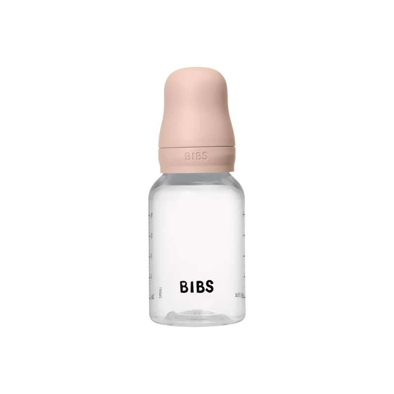 BIBS Bottle - Sutteflaskesæt - Plastik - Latex/Slow Flow/Rund - 150 ml. - Blush