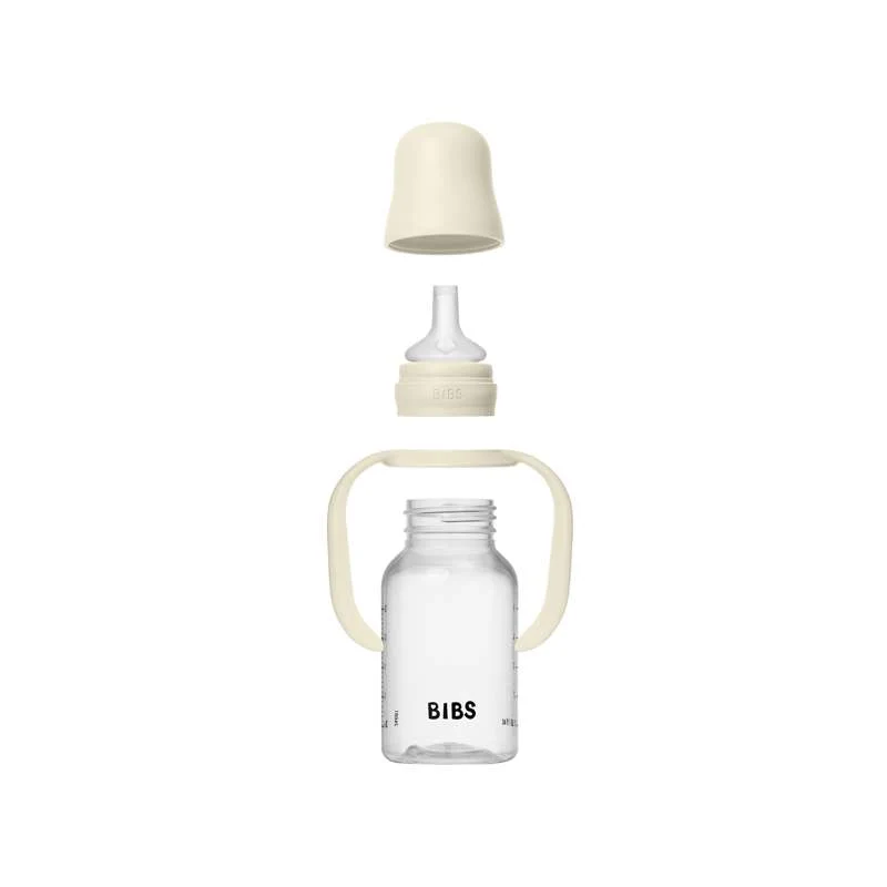 BIBS Bottle - Sutteflaskesæt - Plastik - Silikone - Sippy - 150 ml. - Ivory
