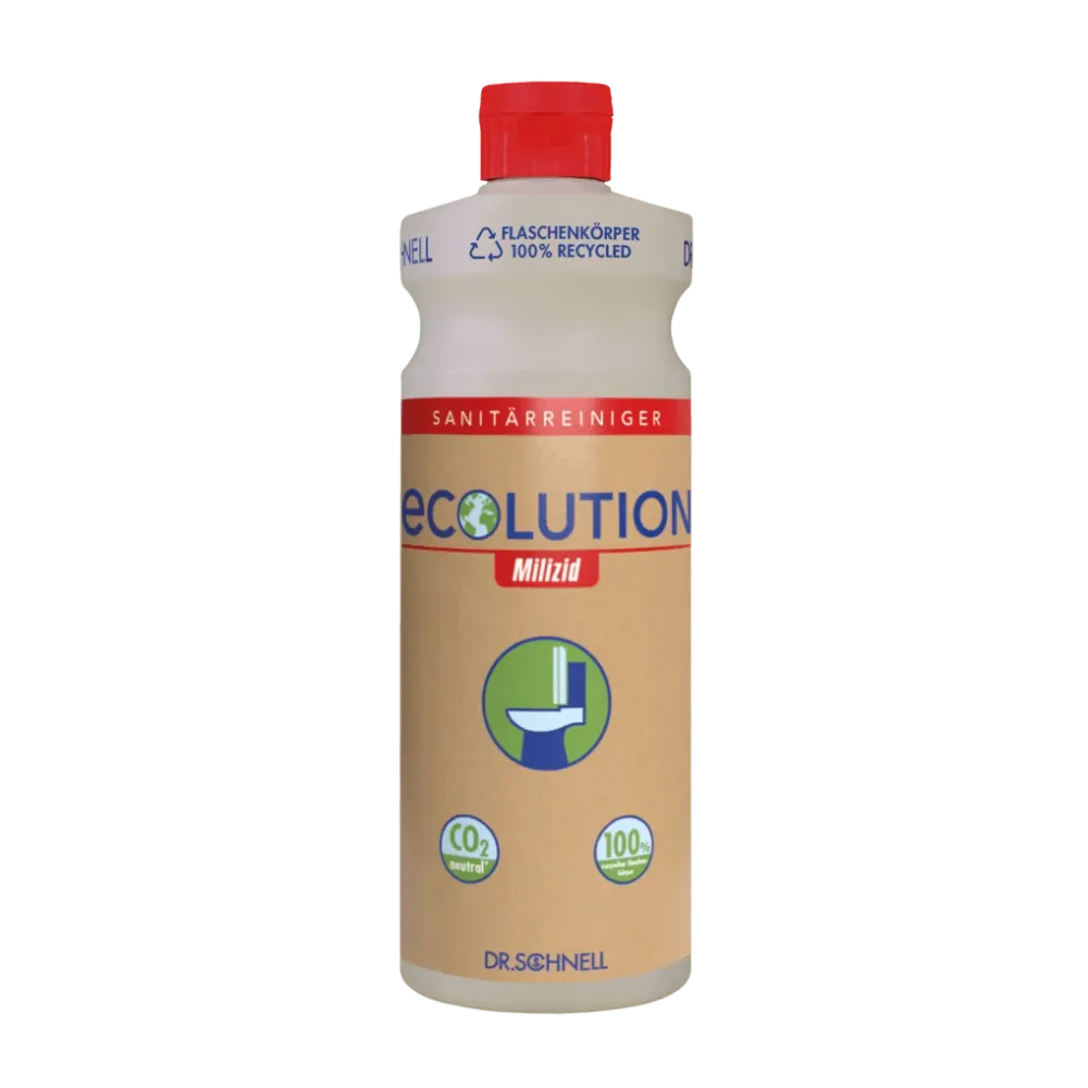 Dr. Schnell ECOLUTION Schrägspritzflasche, Anwendungsflasche mit rotem Verschluss | Packung (1 Stück)