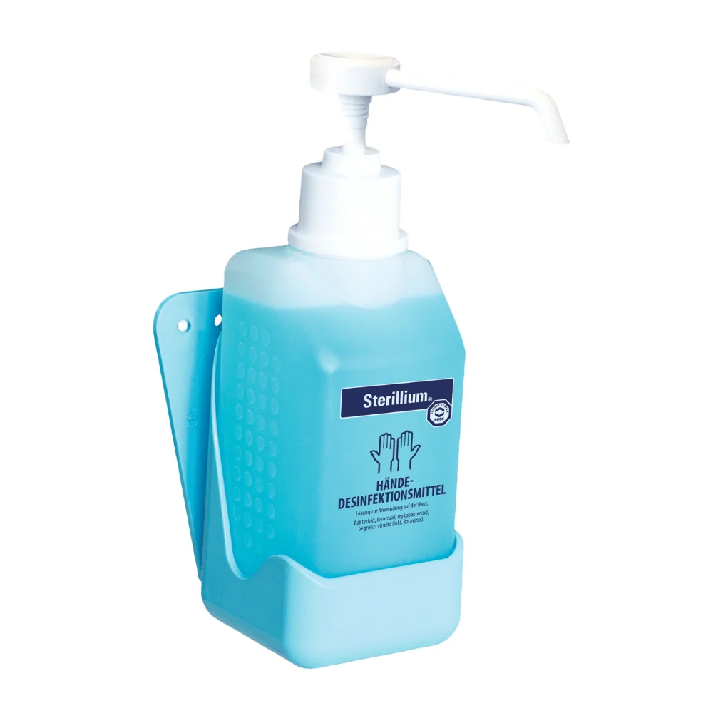 Hartmann Wandhalter Hände für 500 ml Flaschen, bla | Packung (2 Stück)