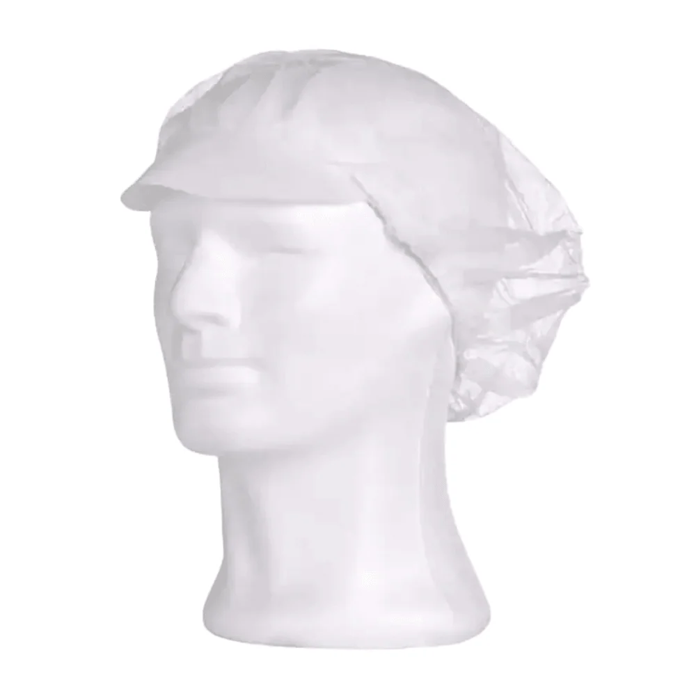 AMPri MED-COMFORT Baretthaube mit Schirm Weiß und Blau