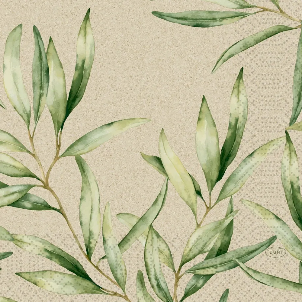 Șervețel din pânză celulară 33 x 33 cm 3-strat 1/4 Foldot Foliage | Pachet (250 de bucăți)