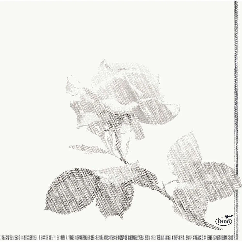 Șervețele din pânză celulară 33 x 33 cm 3-strat 1/4 Fold Rose gri | Pachet (50 de șervețele)
