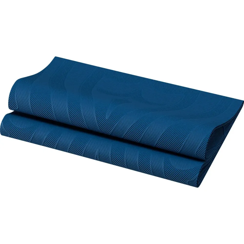 Șervețele de eleganță 40 x 40 cm 1/4 Falz Lily Lily Blue închis | Pachet (40 de șervețele)