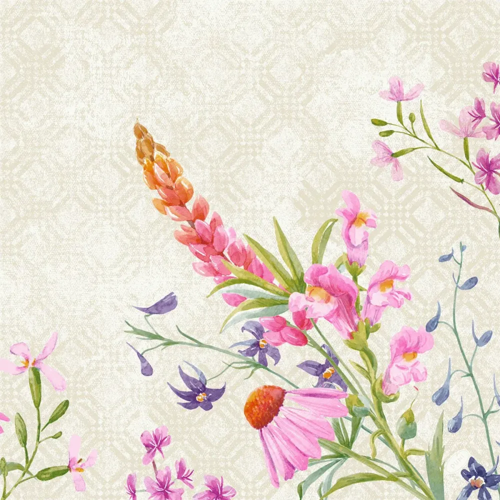 Serv.40x40 4LG Vintage Floret 50p. | Pack (50 pieces)