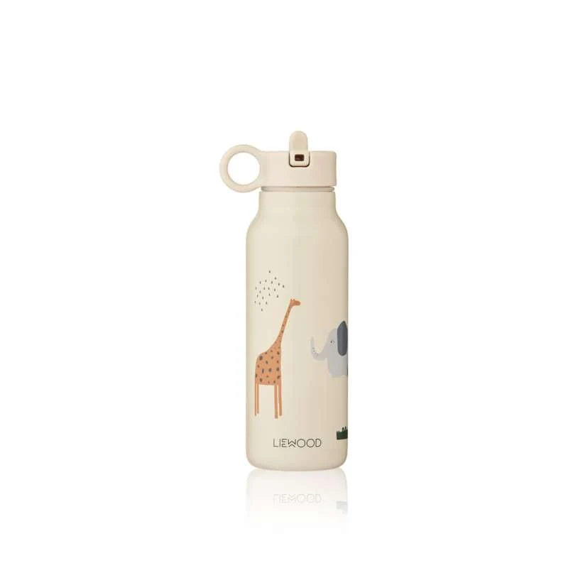 Liewood Falk Lahvička na pití - Nerezová slitina - 350ml - Safari/Sandy Mix