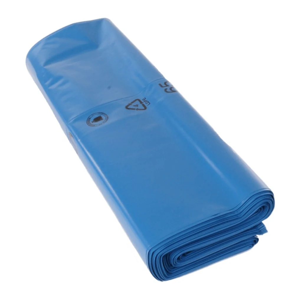 DEISS Premium Müllsack 10114, 180 Liter mit Seitenfalte - 180 Liter | Karton (100 Bund)