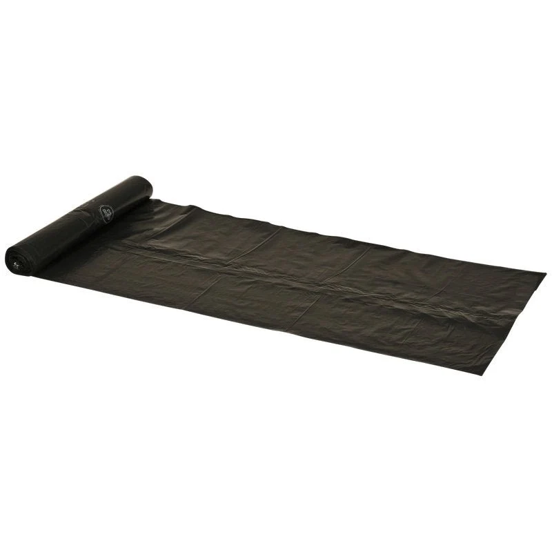 Sacos de resíduos 120 L, 700x1050 mm, 30 meu lldpe, preto | Papel (10 sacos)