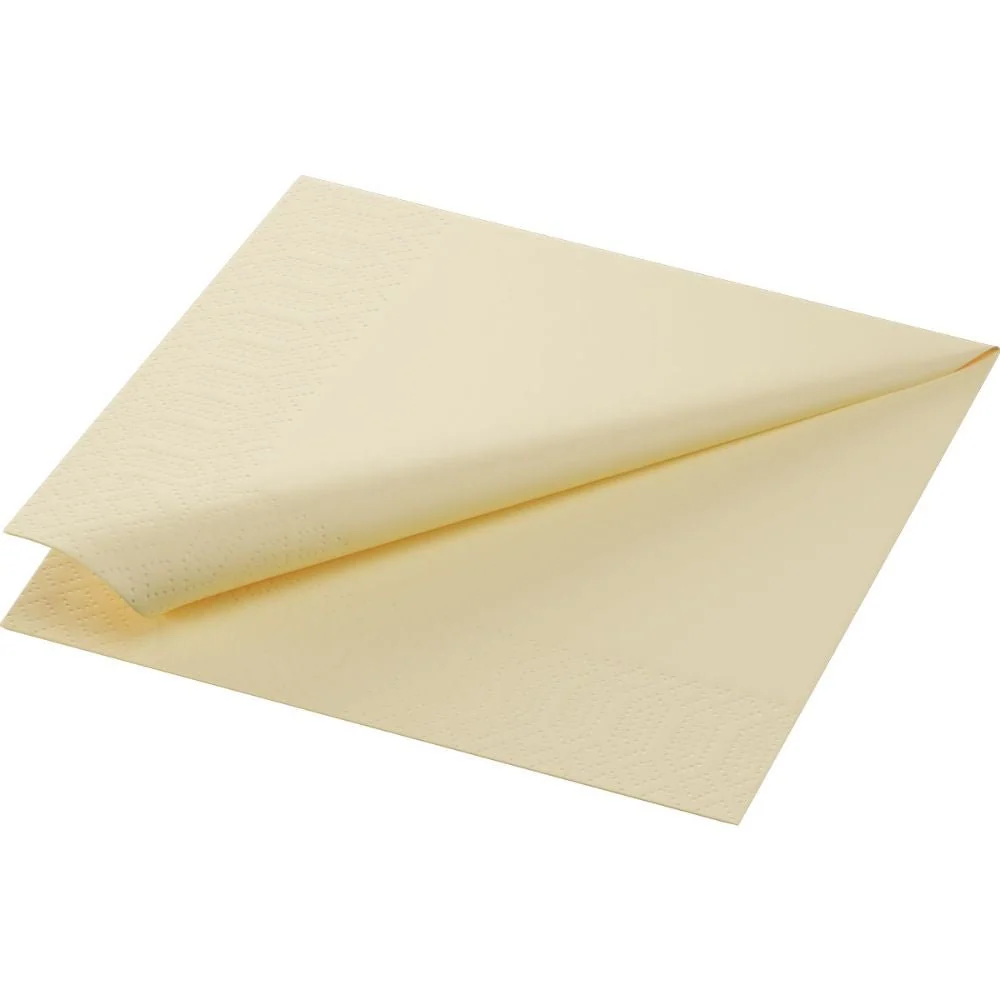 Duni cellduk servett 33 x 33 cm 3-skikt 1/4 gånger Vit