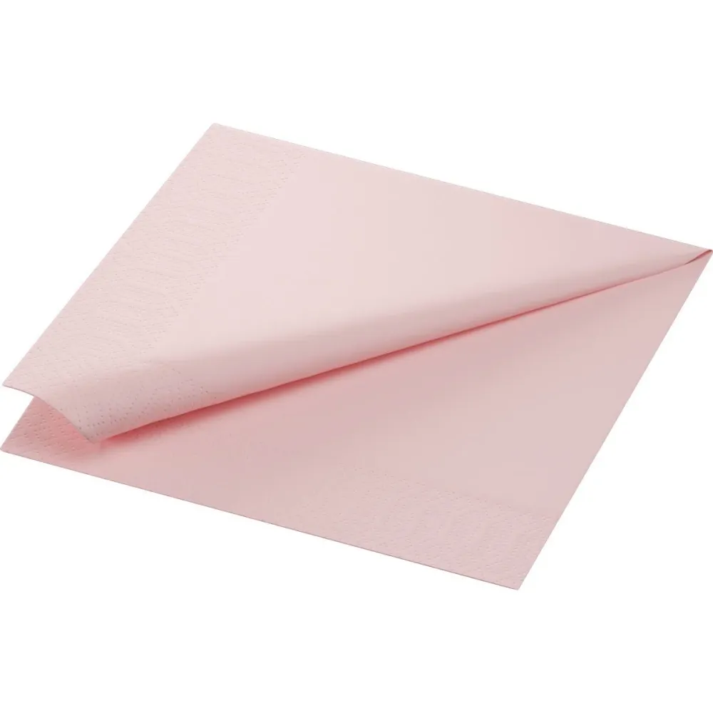 Cell cloth napkinds 40 x 40 cm 3-layer 1/4 Falz Mellow Rose | Package (250 napkins)
