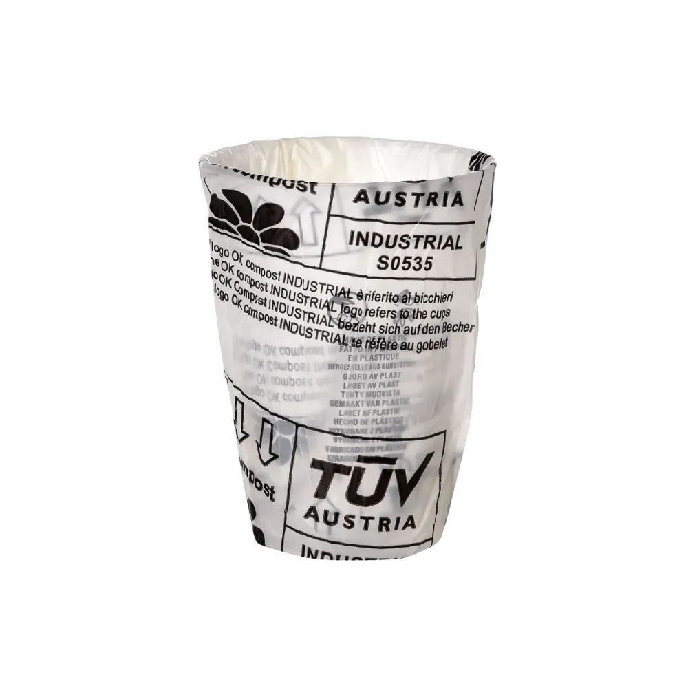 Sticlă, ambalată individual 250 ml, PLA transparentă PLA | Pachet (500 de bucăți)