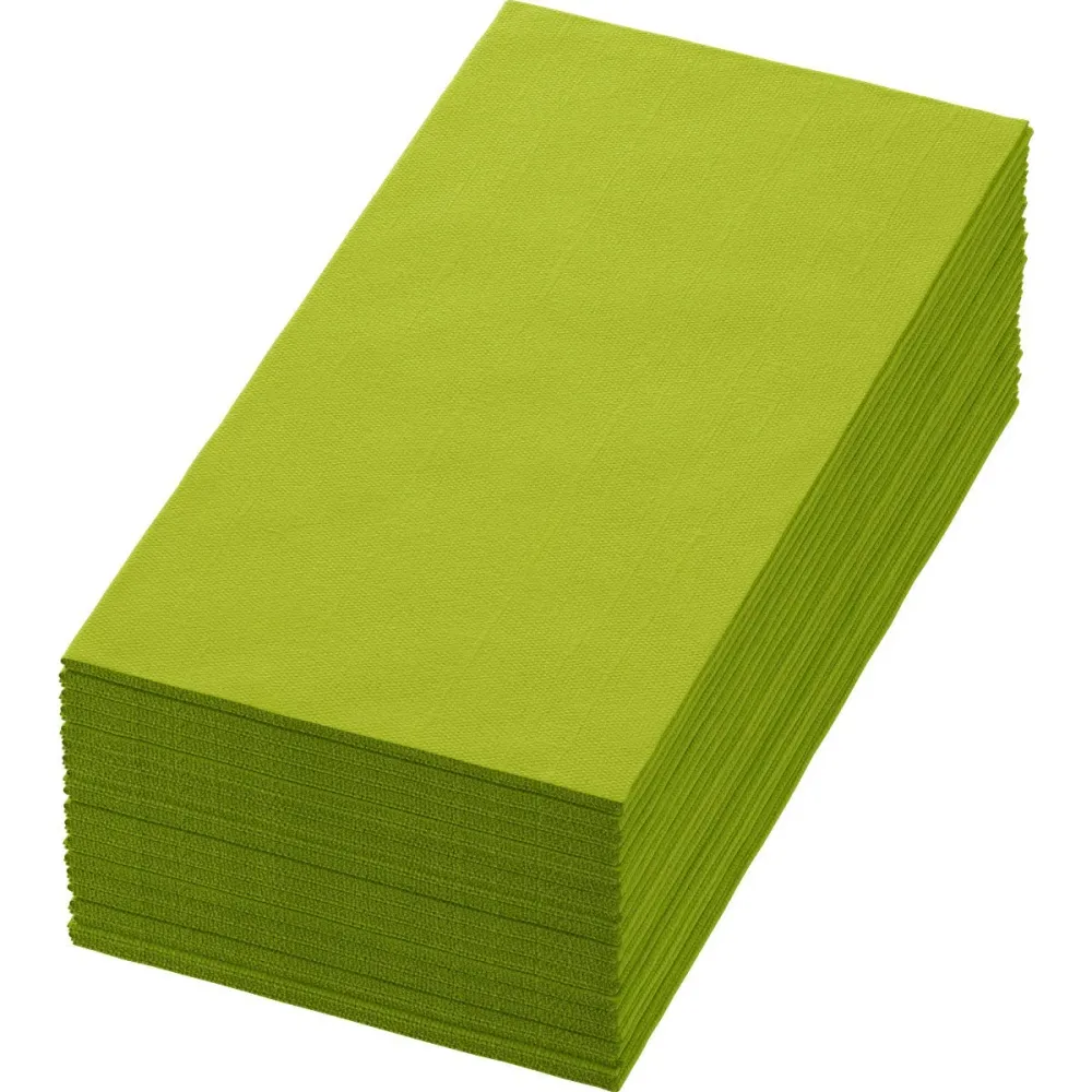 Șervețele de pânză celulară 40 x 40 cm 3-strat 1/8 Buchfalz Kiwi | Pachet (250 de șervețele)