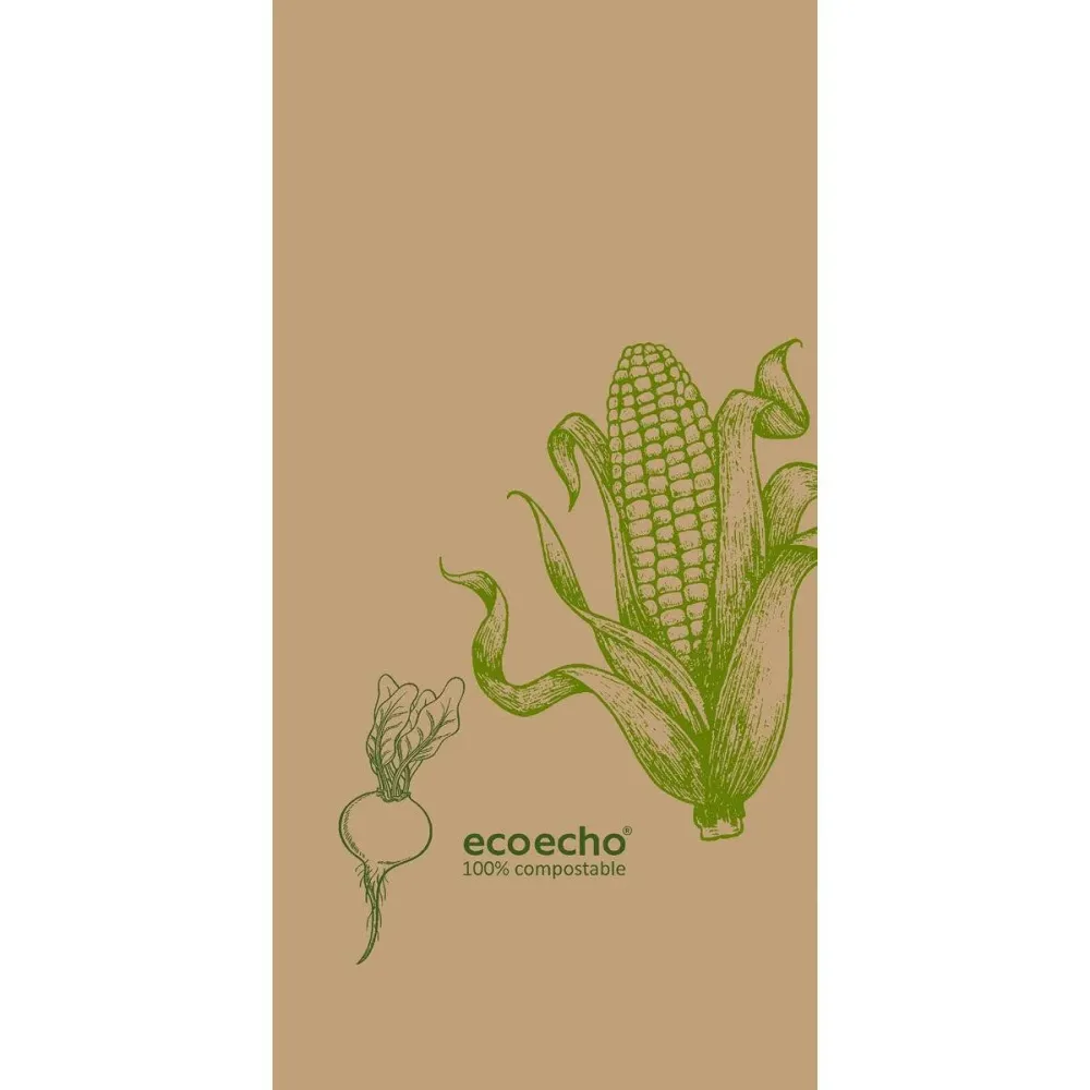 Cell cloth napkinds 40 x 40 cm 2-layer 1/8 book fold veggies | Pack (300 pieces)