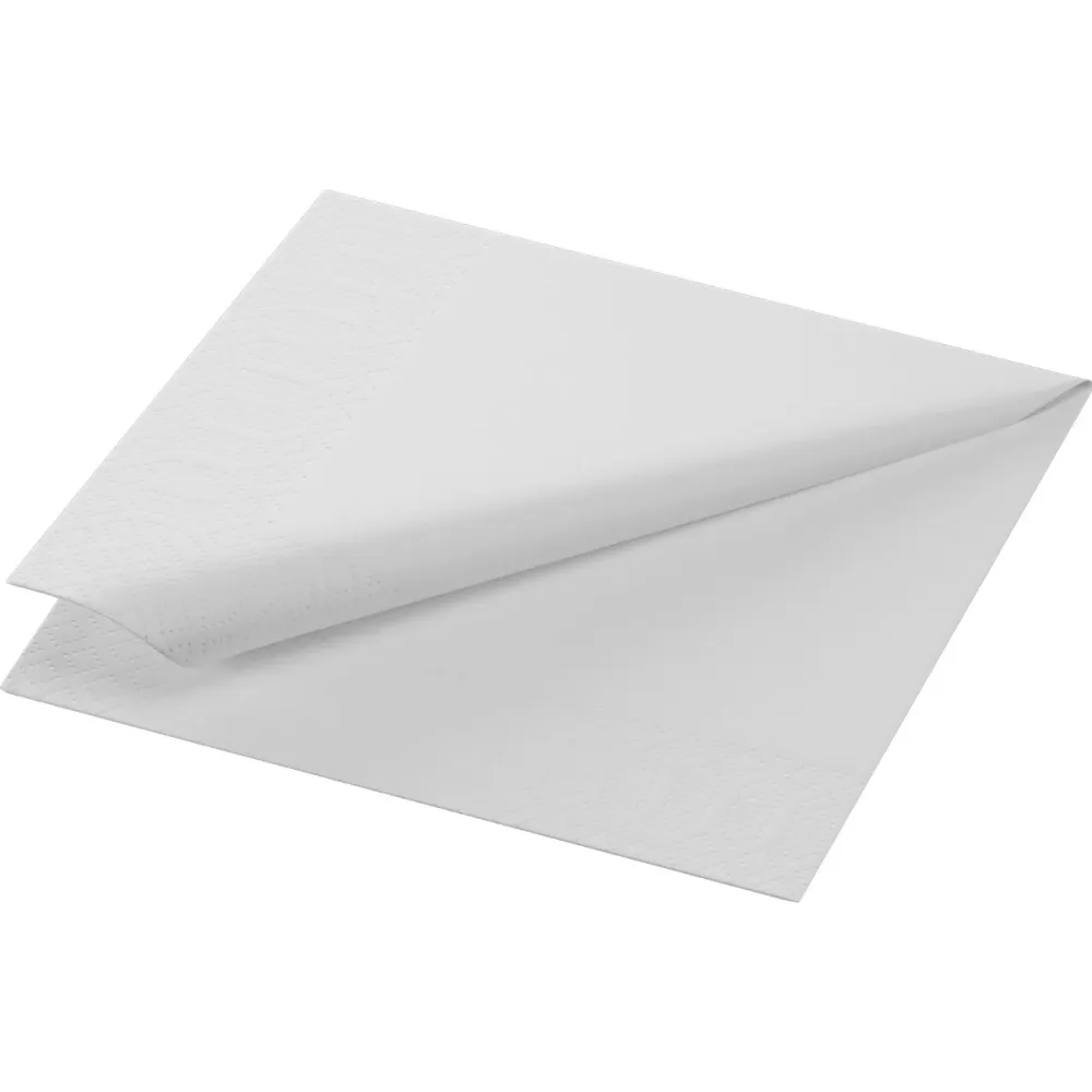 Cell cloth napkinds 24 x 24 cm 3-layer 1/4 fold white | Package (250 napkins)