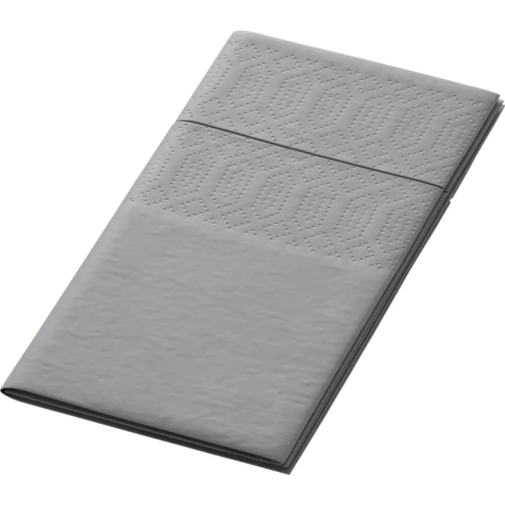 Cell cloth napkins 33 x 33 cm 3-layer 1/8 head fold granite gray | Package (250 napkins)