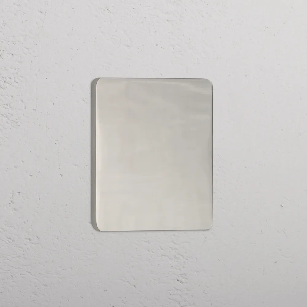 Grove Single Blank Plate - Polished Nickel