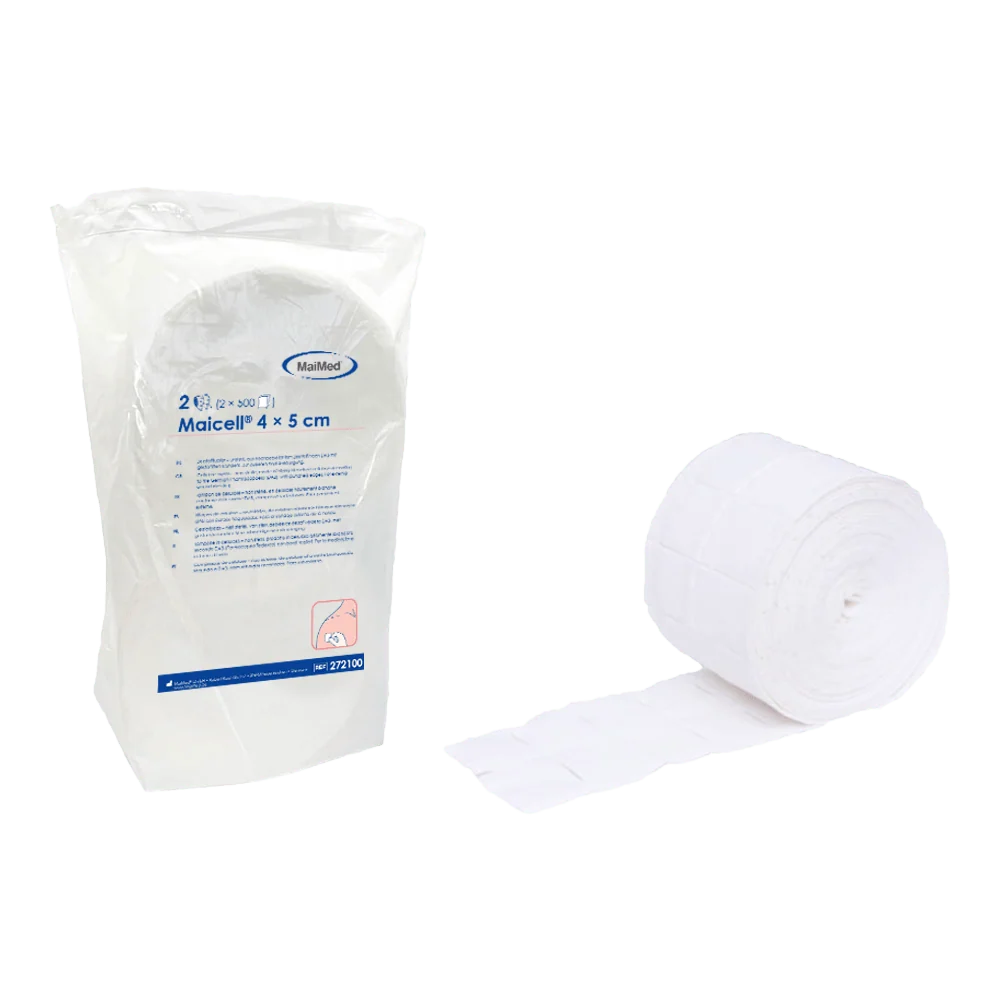 Maicell-unsteril 4x5cm Zellstofftupfer, 2x500 St./Pack. | Packung (1000 Stück)