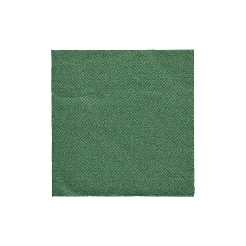 PAPSTAR 20 servetter "Daily Collection" 1/4 Fall 24 cm x 24 cm Dark Green | Slide (20 stycken)
