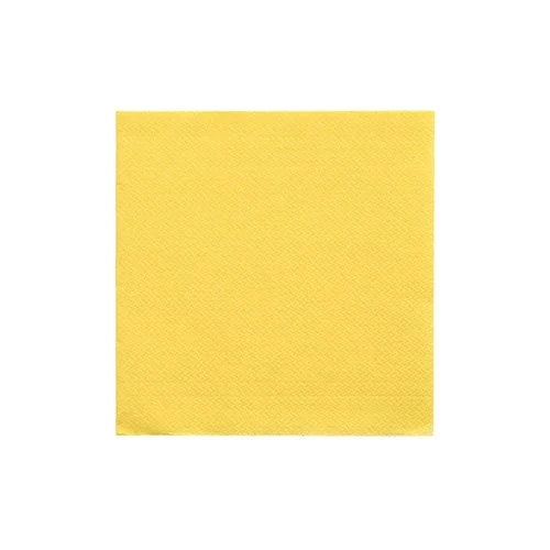 PAPSTAR 20 servetter "Daily Collection" 1/4 Fall 24 cm x 24 cm gul | Slide (20 stycken)