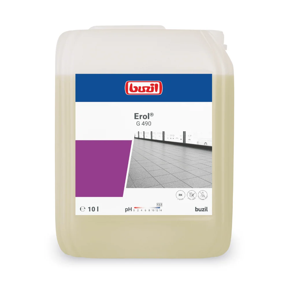 Buzil Erol® G 490 alkalinen intensiivinen puhdistusaine posliinikivialueiden laattoihin
