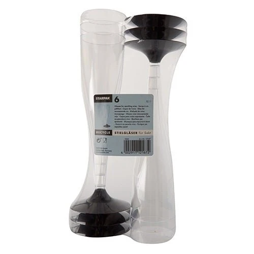 Starpak 6 stambriller til mousserende vin, PS 0,1 L Ø 5 cm · 17,5 cm krystalklar | Pakke (6 stykker)