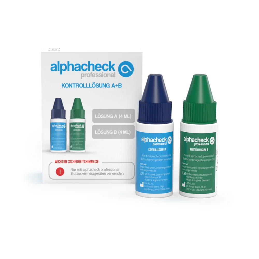 Alphacheck Professional Kontrolllösung + B | Packung (2 Flaschen)