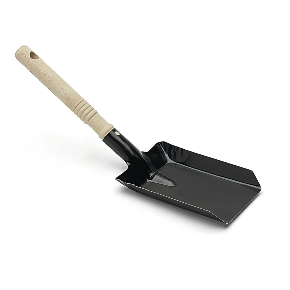 Pá de carvão Nölle Profi Brush, metal pintado, cabo de madeira 38x11 cm | 1 peç