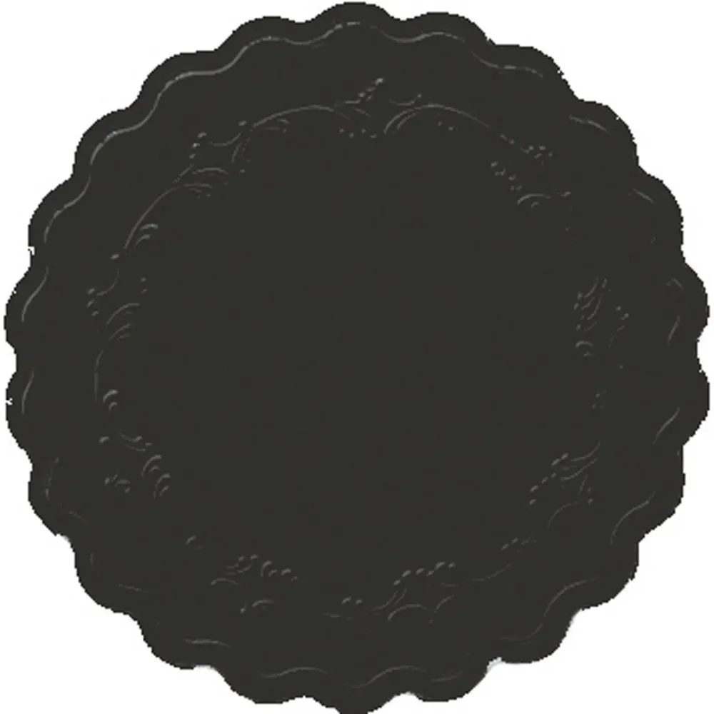Cell Cloth Coaster Ø 9 cm 8-warstwowy romans czarny | Paczka (250 sztuk)