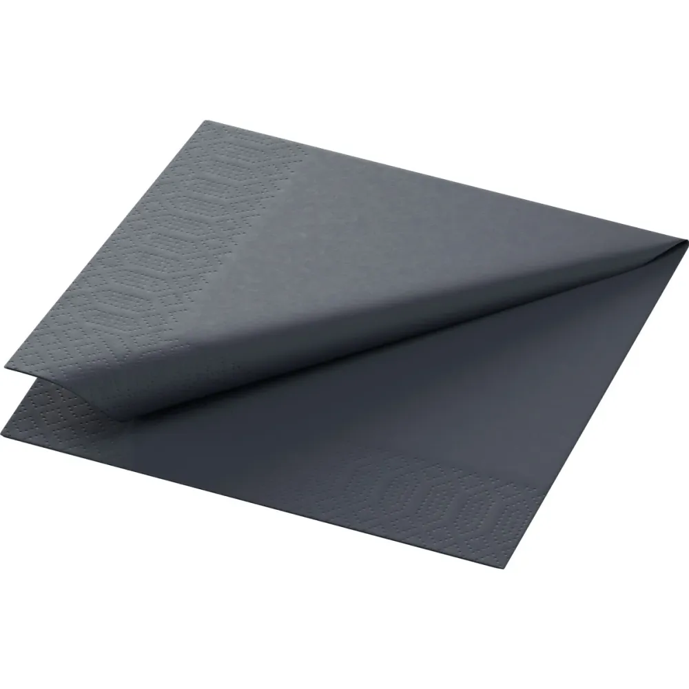Cell towel 24 x 24 cm 3-layer 1/4 fold black | Package (250 napkins)