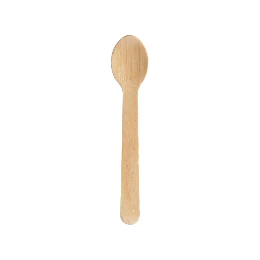 Cestovní Spoon Silva 90 mm, trävaxat naturligt vaxat 90 | Pack (100 stycken)