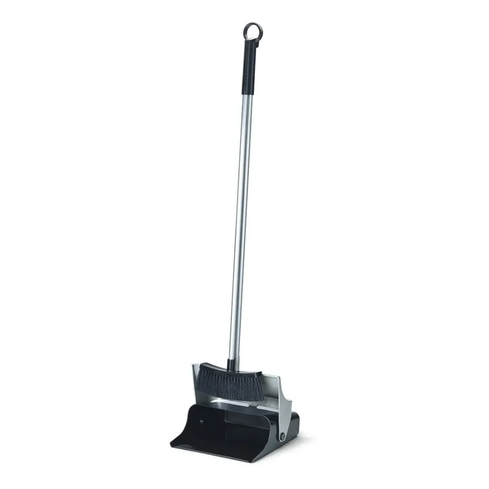 Conjunto de varredura Nölle Profi Brush cabo longo com pá dobrável, cinza 113 cm | 1 peç