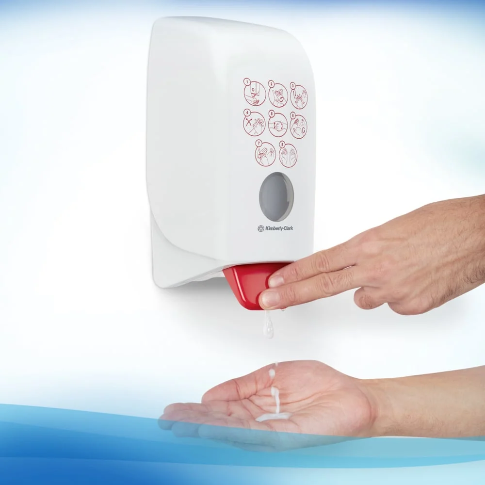 Espuma de desinfecção ruční klikou de controle Scott® com base em álcool - 1 litro de cassete / transparente / 1 L - 6 cas...