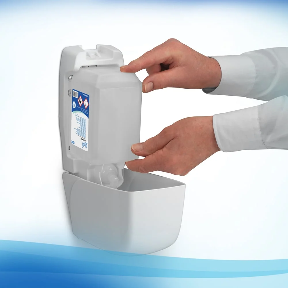 Espuma de desinfecção ruční klikou de controle Scott® com base em álcool - 1 litro de cassete / transparente / 1 L - 6 cas...