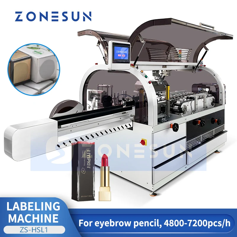 ZONESUN ZS-HSL1 Horizontal Shrink Sleeve Labeler Lipstick Tubes