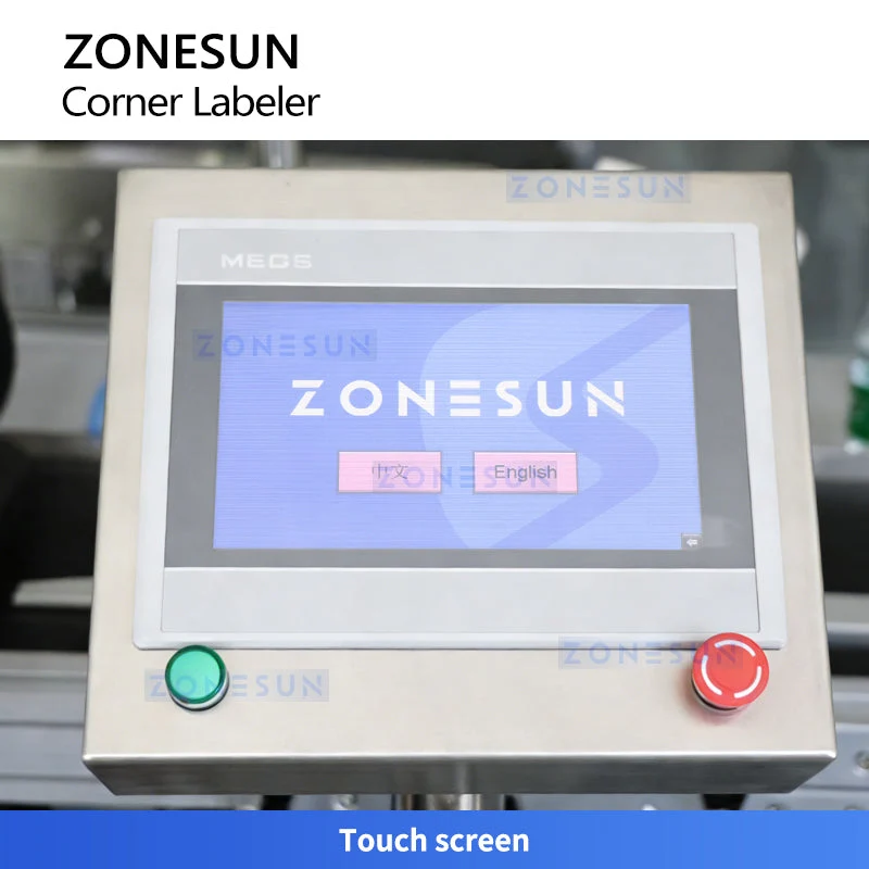ZONESUN ZS-TB816 Double-Side Box Anti-Tamper Corner Labeling Machine