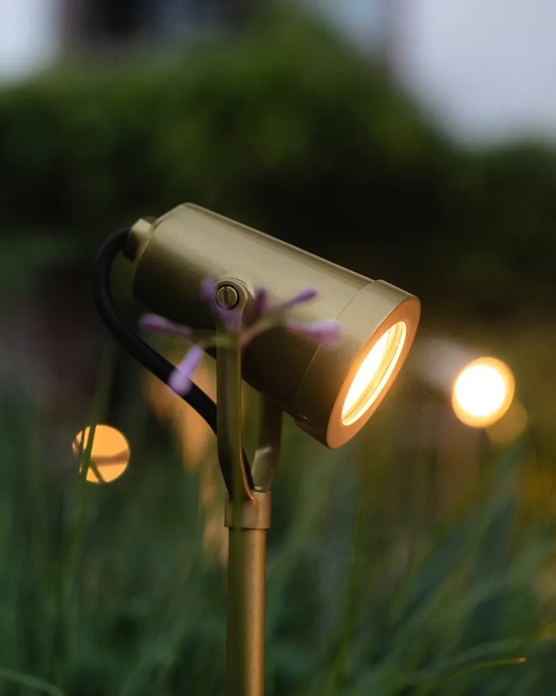 Cambridge Ground Spotlight – Antique Zlatý kov