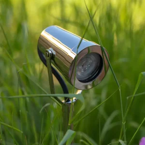 Cambridge Ground Spotlight – Polished Nickel
