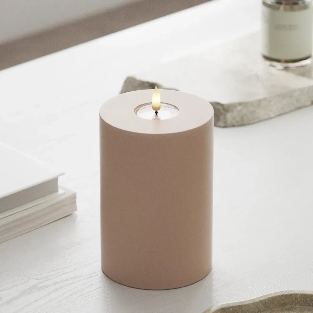 LED bloková světla Ø 10 x 15 cm Růžová