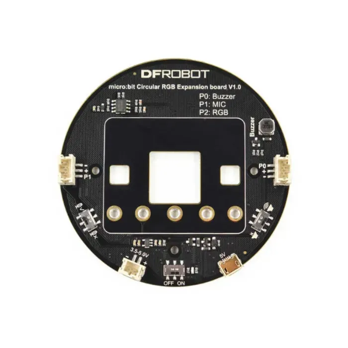 Microbit RGB LED kroužková rozšiřující deska s WS2812B & mikrofonem DFRobot
