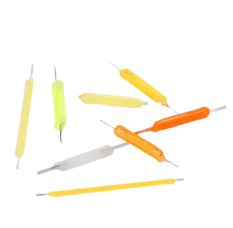 LED keramický COB tvrdý filament 3V 18,5mm dlouhý