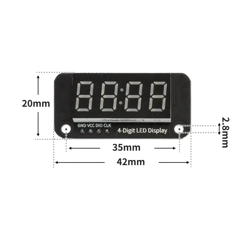 Modul displeje TM1650 s 4místným LED RTC digitálním trubicovým displejem